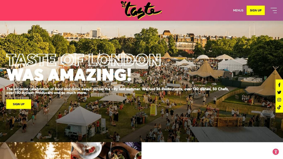 Taste Festival website